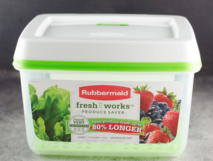 Rubbermaid Fresh Works Produce Saver, Small, 2.5 Cups