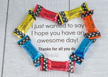 An Easy Way to Show Appreciation + Free Printable Candy Thank You