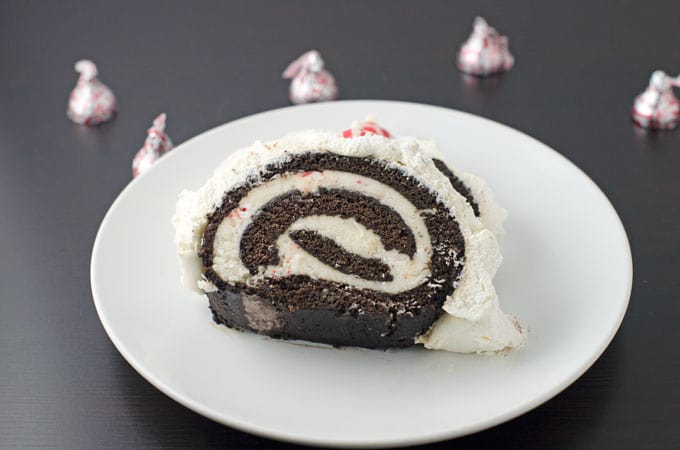 HOLIDAY PEPPERMINT ICE CREAM CAKE ROLL - Butter with a Side of Bread