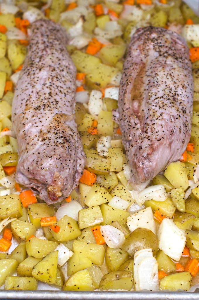 Pork Tenderloin with Roasted Vegetables Recipe