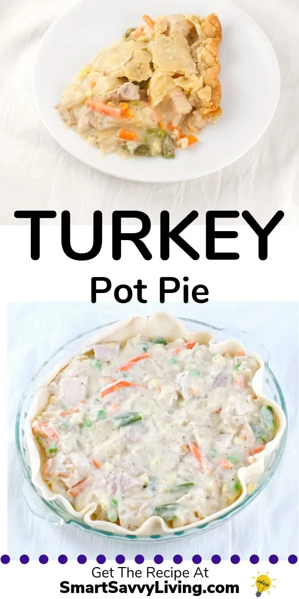 Pinterest image for chicken pot pie