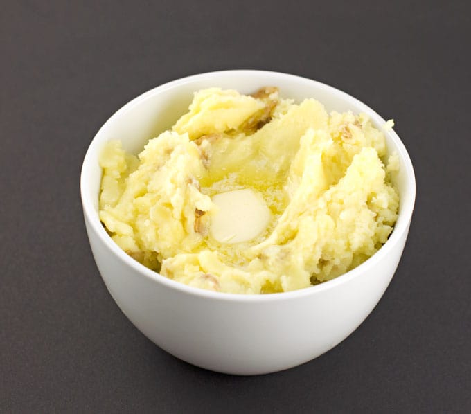Skin-On Mashed Potatoes Recipe Picture With Butter