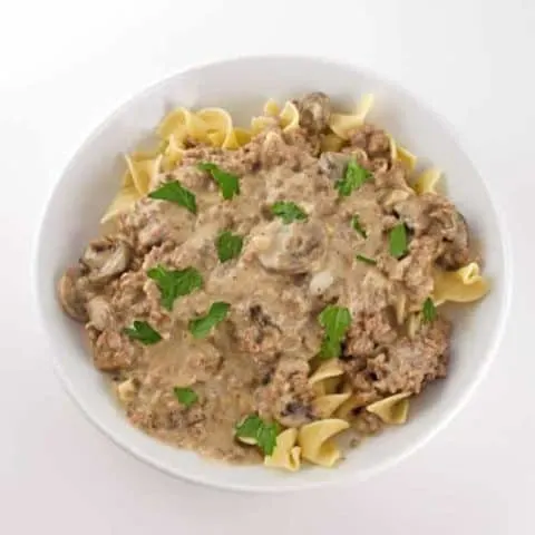 Beef Stroganoff Made With Ground Beef Recipe