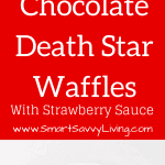 chocolate death star waffles pinterest image
