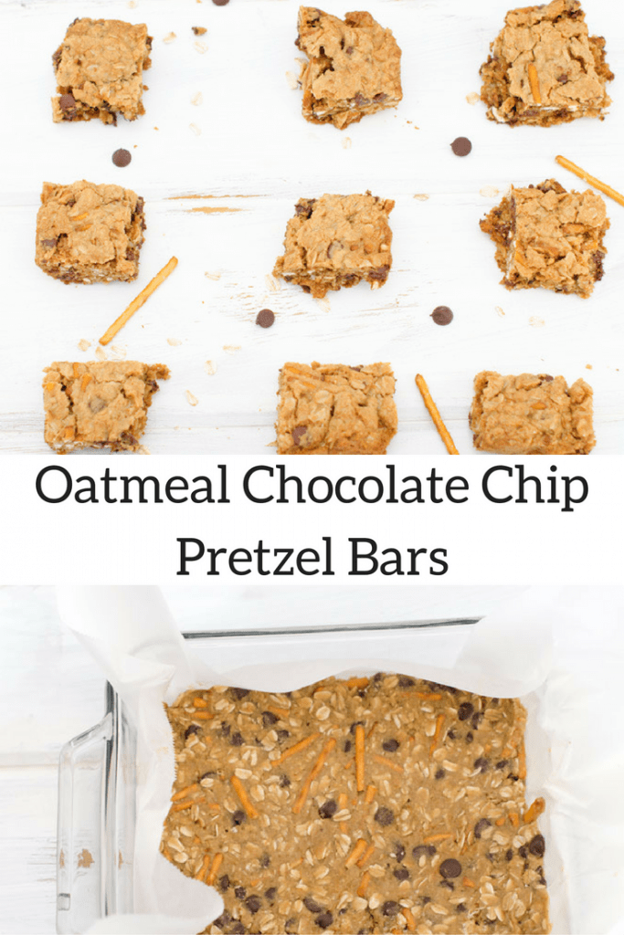 Oatmeal Chocolate Chip Pretzel Bars Recipe