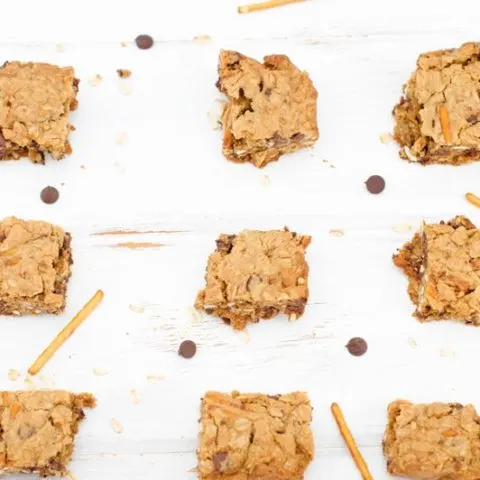 Oatmeal Chocolate Chip Pretzel Bars Recipe