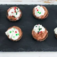 No-Bake Chocolate Peppermint Cheesecake Bites