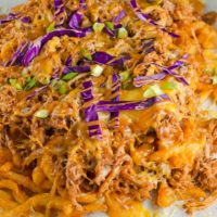 Loaded Pulled Pork Curly Fries Recipe 7 Loaded Pulled Pork Curly Fries Recipe