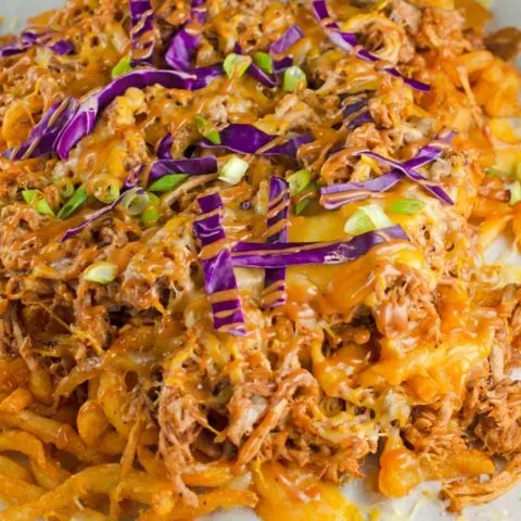 Loaded Pulled Pork Curly Fries Recipe