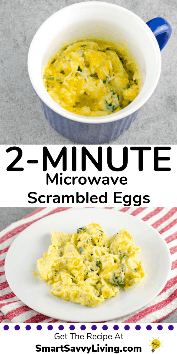 microwave scrambled eggs Pinterest Picture