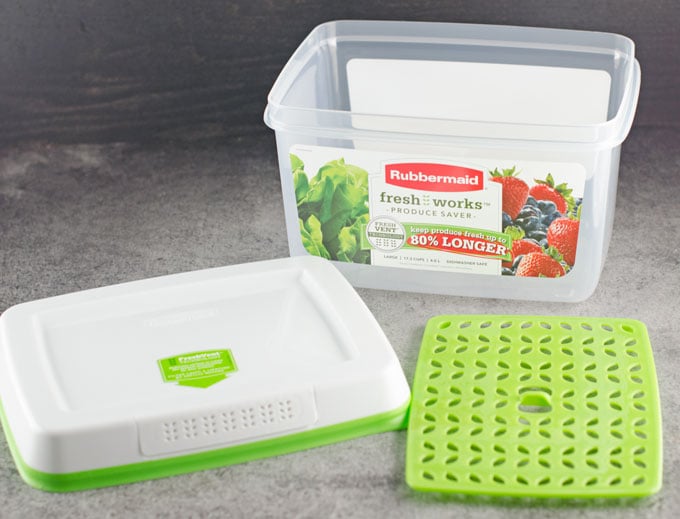 Rubbermaid Produce Saver Easy Find Lids Food Storage Container