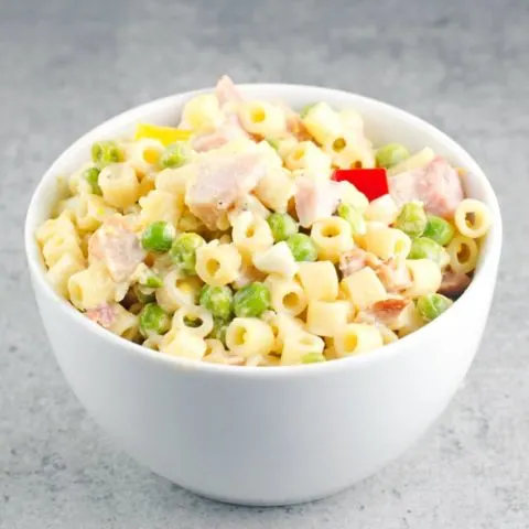 Pasta Salad With Ham And Peas