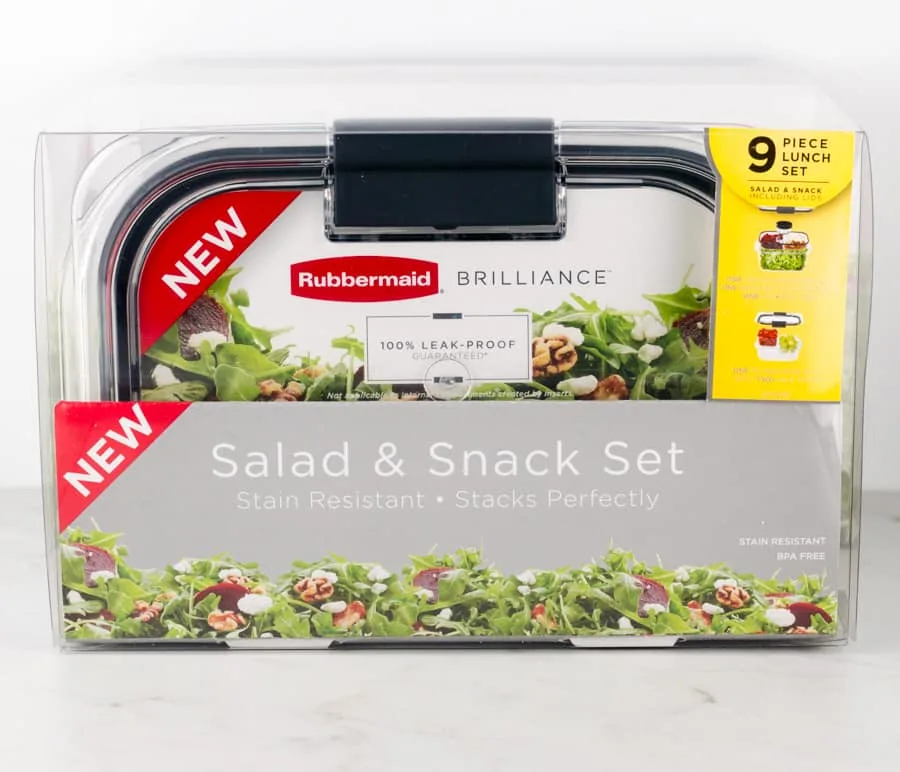 Unboxing Rubbermaid Brilliance 10 Piece Set and Sample Meal Prep 