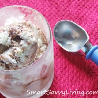 Homemade Vanilla Fudge Swirl Ice Cream (No Ice Cream Maker)