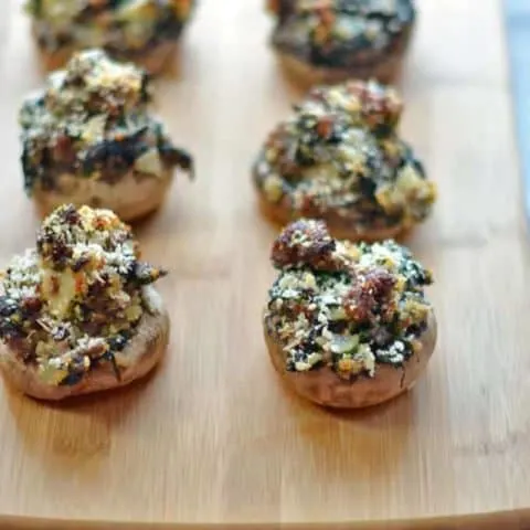 Spinach and Sausage Stuffed Mushrooms Recipe