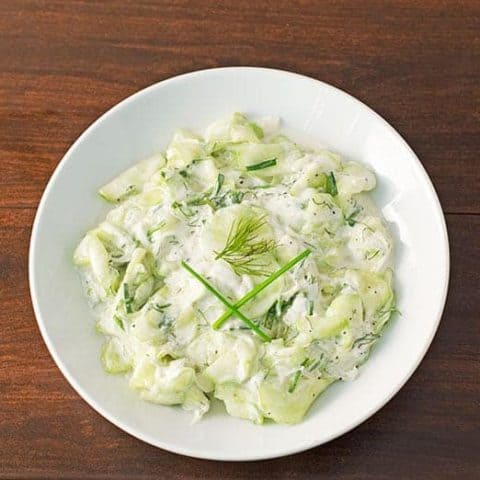 Creamy Cucumber Salad Recipe