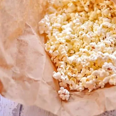 Homemade Microwave Popcorn