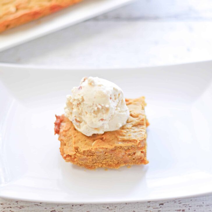 Pumpkin Chocolate Chip Blondies Recipe