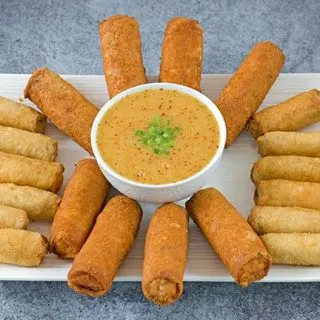 Spring Rolls with Spicy Asian Citrus Dipping Sauce Recipe