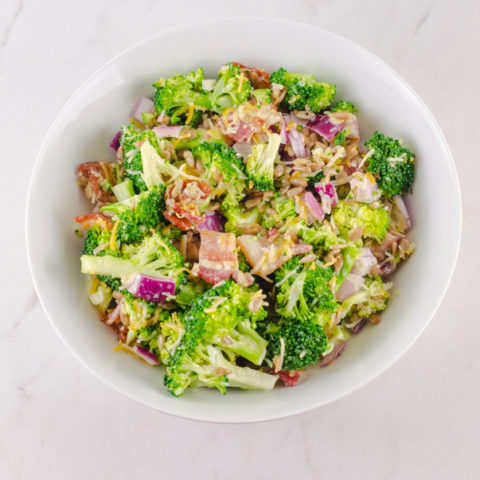 Broccoli Salad With Bacon And Cheese Recipe