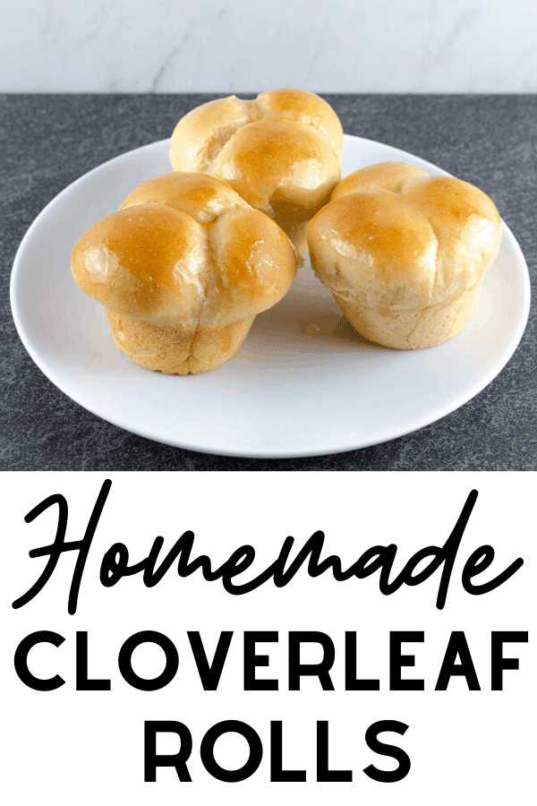 Homemade Cloverleaf Rolls Recipe Pinterest Image