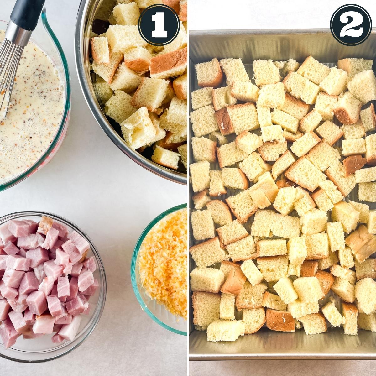 Easter Breakfast Casserole Recipe - Ham and Brioche - Smart Savvy Living