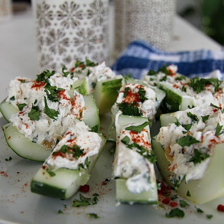 Image for Stuffed Cucumber Bites [with video] - Divalicious Recipes